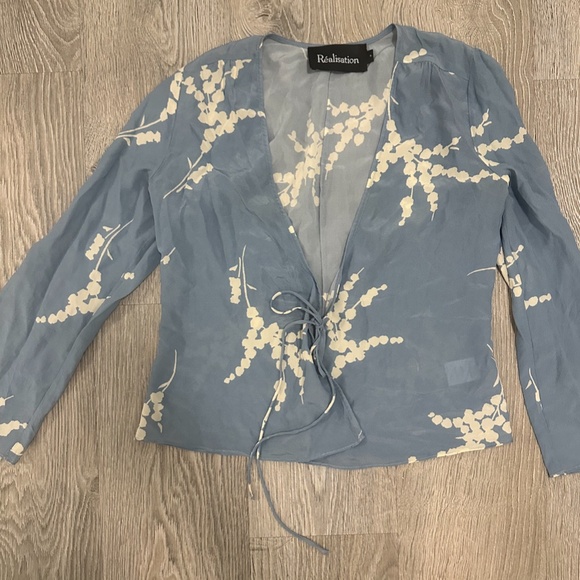 Réalisation Par 100% Silk Blouse - Picture 3 of 4